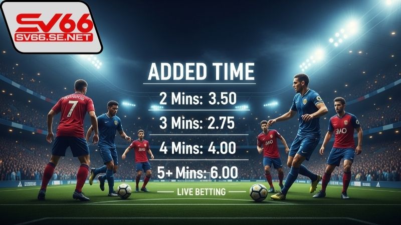 Khái niệm cược số phút bù giờ